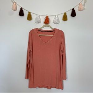 Soft Surroundings Coral Tunic Top